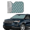 thumbnail image 4 of Fuzoiu Daisies Flowers Print Car Windshield Sun Shade,Block Uv Rays Sunshade,Foldable Front Window Sun Visor Protector for Car,SUV,Truck-Keep Vehicle Cool-Daisies Flowers, 4 of 8