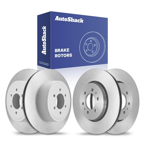 AutoShack Front Vented & Rear Vented Brake Rotors 4-PC Set Replacement for 2010-2011 Ford F-150