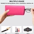 thumbnail image 6 of ALLEN & MATE 100% Leather Slim Glasses Case for Reading and Computer Glasses for Men & Women - Premium Pink, 6 of 8