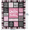thumbnail image 2 of Birthday Gifts for Women, Birthday Gifts for Best Friend Woman, Women Birthday Gift Ideas, Happy Birthday Gifts for Women, Gifts for Women Who Have Everything Throw Blanket 60"x50", 2 of 6