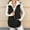 Black, variant on Women's Long Winter Lapel Vest Plain Quilted Vest Warm Lined Long Vest Outdoor Winter Vest Sleeveless Winter Jacket Women's Vests Vest With Drawstring And Pocke Womens Snow Coats Womens plus Jackets