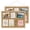 Oak-12x17, variant on Postrame Cork Bulletin Board 17" x 12" , Oak Linen Cork Board for Wall, Framed Cork boards for Office Home School
