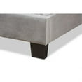 thumbnail image 5 of Baxton Studio Benjen glam grey Upholstered Twin Size Panel Bed, 5 of 5