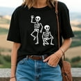 thumbnail image 2 of Halloween Party Skeletons Spooky Fun T-Shirt, 2 of 5