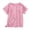 1-Pink, variant on Telankuip Post Shoulder Surgery Shirts for Women Recovery Tear Away Short Sleeve Button down Basic Tops Solid Color Ribbed Lightweight Breathable T-Shirt with the Touch Fastener
