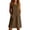 Brown, variant on Casual Dresses for Women Summer Crew Neck Sleeveless Loose Tank Dress with Pockets Beach Vacation Sundress