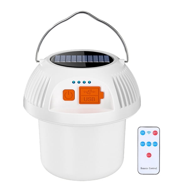 Escalada Linterna de 4W a prueba de agua 38 LED Power Bank Solar Tent Light (control remoto blanco) Tmvgtek Para Estrenar