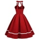 thumbnail image 4 of Moda mujer verano Retro Casual pulóver Hatler Color sólido Sexy vestido sin mangas Fridja  hj4406, 4 of 7
