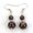 Garnet, variant on women's fashion drop dangle earrings 6mm 10mm natural gemstone stone beads-Garnet