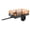 Orange, variant on 1500 Lbs Heavy Duty Steel Dump Cart, 15 Cu ft Utility Trailer with Removable Sides, Foot Pedal Dump for ATV UTV Lawn Mower