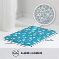 thumbnail image 6 of Bathroom Rugs Non Slip Washable - Classic Cute Duck Blue Kitchen Mats for Floor, Area Rugs for Entryway Rugs Indoor, Laundry Bathroom Room Door Rug with Rubber Backing 20x31.5in, 6 of 8