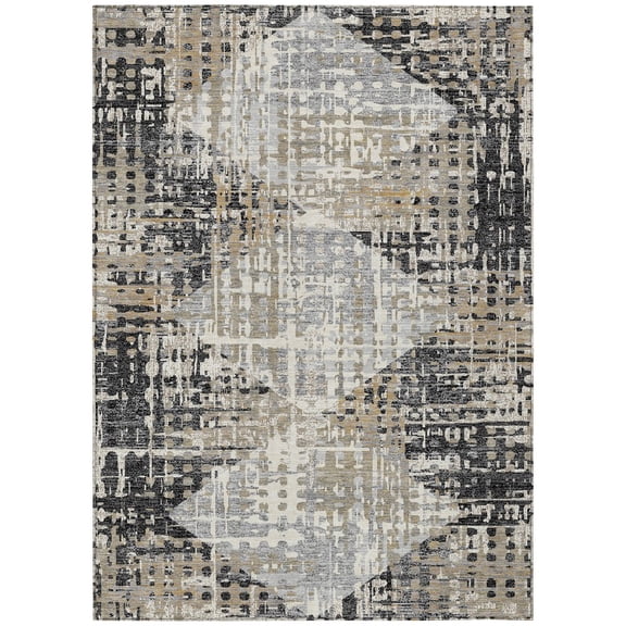 Dalyn Rugs Machine Washable Indoor/Outdoor Chantille ACN2116 Black 10' x 14' Rug