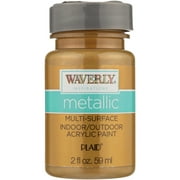 Waverly Inspirations Metallic Multi-Surface Indoor/Outdoor Acrylic Paint, 2 Fl. Oz.