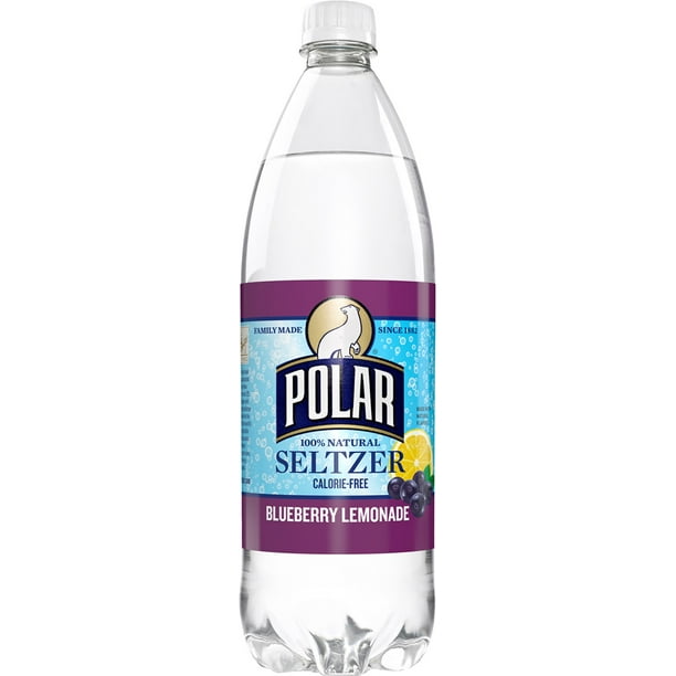 Polar Seltzer Water, Blueberry Lemonade, 33.8 Fl Oz, 12 Ct Walmart