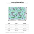 thumbnail image 5 of Yiaed Hippo With Flamingos And Crocodiles Print Blanket Throw Blanket Soft Cozy Flannel Blanket for Home Bed Sofa Couch Chair-80"x60", 5 of 6