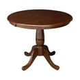 thumbnail image 6 of International Concepts 36" Round Top Pedestal Table with 12" Leaf, 28.9"H, 6 of 9