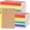 Rainbow, variant on Zaioo 5 Pack A5 Composition Notebook, Kraft Lined Journal Bulk with Pink Spine, 5 Colors, 60 Pages for Women Girls , School Office Supplies