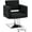 Black, variant on BarberPub Classic Styling Salon Chair for Hair Stylist, Hydraulic Pump Barber Chair