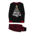thumbnail image 3 of Christmas Family Matching Pajamas Set with Dog We Wish You A Merry Christmas Letter Soft Sleepwear, 3 of 8