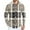 Khaki02, variant on Dwelliawo Men's Shirt Plaid Button Down Shirt Long Sleeve Flannel Shirts Retro Loose Shirt Casual Tops with Pocket Beige XL