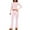 Pink, variant on Fgnfyis Women Two Piece Outfit Basic Long Sleeve Crop Top and Low Rise Flare Pants Set 2 Piece Yoga Tracksuit Two Piece Sets for Women Pants Sets for Women Pink L