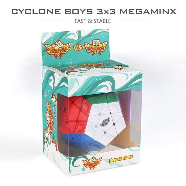 3x3 Megaminx Stickerless Speed Cube Dodecahedron Cube Puzzle Toy