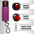 thumbnail image 5 of FIGHTSENSE Self Defense Pepper Spray - 1/2 oz Compact Size Maximum Strength Police Grade Formula Best Self Defense Tool for Women W/Leather Pouch Keychain, 5 of 7