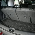 thumbnail image 4 of Ikon Motorsports Rear Cargo Trunk Liner W/ Seat Protector Backrest Cover Fits 2024-2026 Hyundai Santa Fe 6/7 Seats, Black TPE Waterproof Seat Back Liners Mat Pad 1PC, 4 of 9