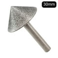 thumbnail image 6 of Electroplated Diamond Cone Chamfer Grinding Head Stone Glass Chamfering 30Mm, 6 of 8