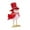 Red, variant on 7.87 Inch Valentine's Day Bird Desk Figurine Valentines Plush Standing Love Bird Table Statue Cute Mrs.Bird Shelf Ornament Romantic Love Day Decoration for Mantel Tiered Tray Wedding(Pink)