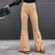 thumbnail image 2 of Pantalones Acampanados De Talle Alto Para Mujer, Pantalones Acampanados Con Parte Inferior De Campana De Color Puro Para Otoño E Invierno Elegantes Para El Trabajo Para La Oficina ANGGREK No, 2 of 6