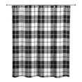 thumbnail image 2 of Creative Products Black and Grey Plaid 71x74 Shower Curtain, 2 of 2