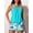 Blue Sea, variant on Blouson Women’s Tankini Swimsuits with Shorts Tummy Control Bathing Suits Side Pockets