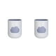 thumbnail image 1 of Yuarrent Taza linda nórdica nubes simples tazas de cepillado personalidad reutilizable soporte para de dientes pareja amante regalos gris Gris blanco 301-400ml 2Conjunto, 1 of 6
