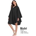 thumbnail image 2 of SaphiRose Unisex Rain Poncho Hooded Waterproof Raincoat Jacket for Adults Women Men, 2 of 6