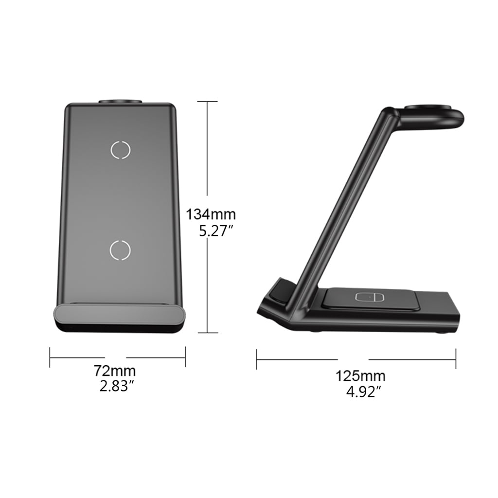 AOOOWER 3 in 1 Charging with Indication Function High Power Charger 15W for Android/for Apple/