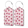 thumbnail image 5 of Rocae Cute Pig Nose for Leather Luggage Baggage Tags ID Label Privacy Cover ID Label with Stainless Steel Loop and Address Card, 5 of 5