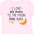 thumbnail image 4 of Inktastic I Love My Papa to the Moon and Back Boys or Girls Toddler T-Shirt, 4 of 5