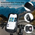 thumbnail image 3 of Waterproof Bike Phone Holder, 360° Rotation Bike Phone Holder, MTB Bike Frame Handlebar Bag for Smartphone under 6.4'', 3 of 5