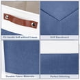 thumbnail image 6 of Fabric Storage Bins Baskets For Shelves 4 Pack Decorative Linen Closet Organizers With Handles For Clothes Home Office Organization, 6 of 7