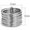 thumbnail image 2 of LO4082 - Rhodium Brass Ring with No Stone, 2 of 3
