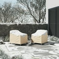thumbnail image 4 of Pure Garden Waterproof UV 50+ Outdoor Chair Covers 2-Pack, Beige, 4 of 11