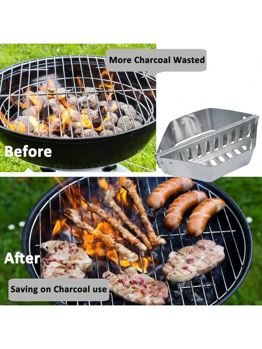 2 PCS Charcoal Basket Outdoor Grilling Tools Charcoal Container Weber 22u201D Charcoal Grills And Other Similar Sized Grills 22in