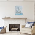 thumbnail image 3 of Stupell Industries Blue Maritime Sailboats Transportation Painting Gallery Wrapped Canvas Art Print Wall Art, 24 x 30, 3 of 8