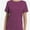 Purple, variant on Womens Short Sleeve Basic Shirts Crewneck Tees Loose Fit Fashion Tops Casual Summer Clothes