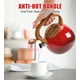 thumbnail image 5 of Tetera Foedo Festive Red Stovetop Whistling, 3 L, acero inoxidable, 5 of 8