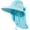 Sky Blue, variant on Minzimin Womens Sun Hat UV Protection, Foldable Waterproof Wide Brim Bucket Hats with Neck Flap for Summer Beach Fishing Hiking