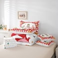 thumbnail image 5 of Feelyou Cute Nutcracker Bedding Comforter Set 7pcs, Happy Christmas Queen Bedding Sets, Winter Gold Sonwflake Reversible Queen Sheet Sets, Ultra Soft Home Decor, 5 of 7