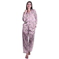 thumbnail image 1 of Moomaya Ensembles de Détente pour Femmes à Manches Longues, Pyjama à Col Cranté Boutonné, 1 of 6