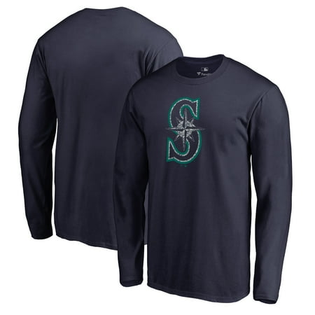 Seattle Mariners Fanatics Branded Static Logo Long Sleeve T-Shirt - Navy